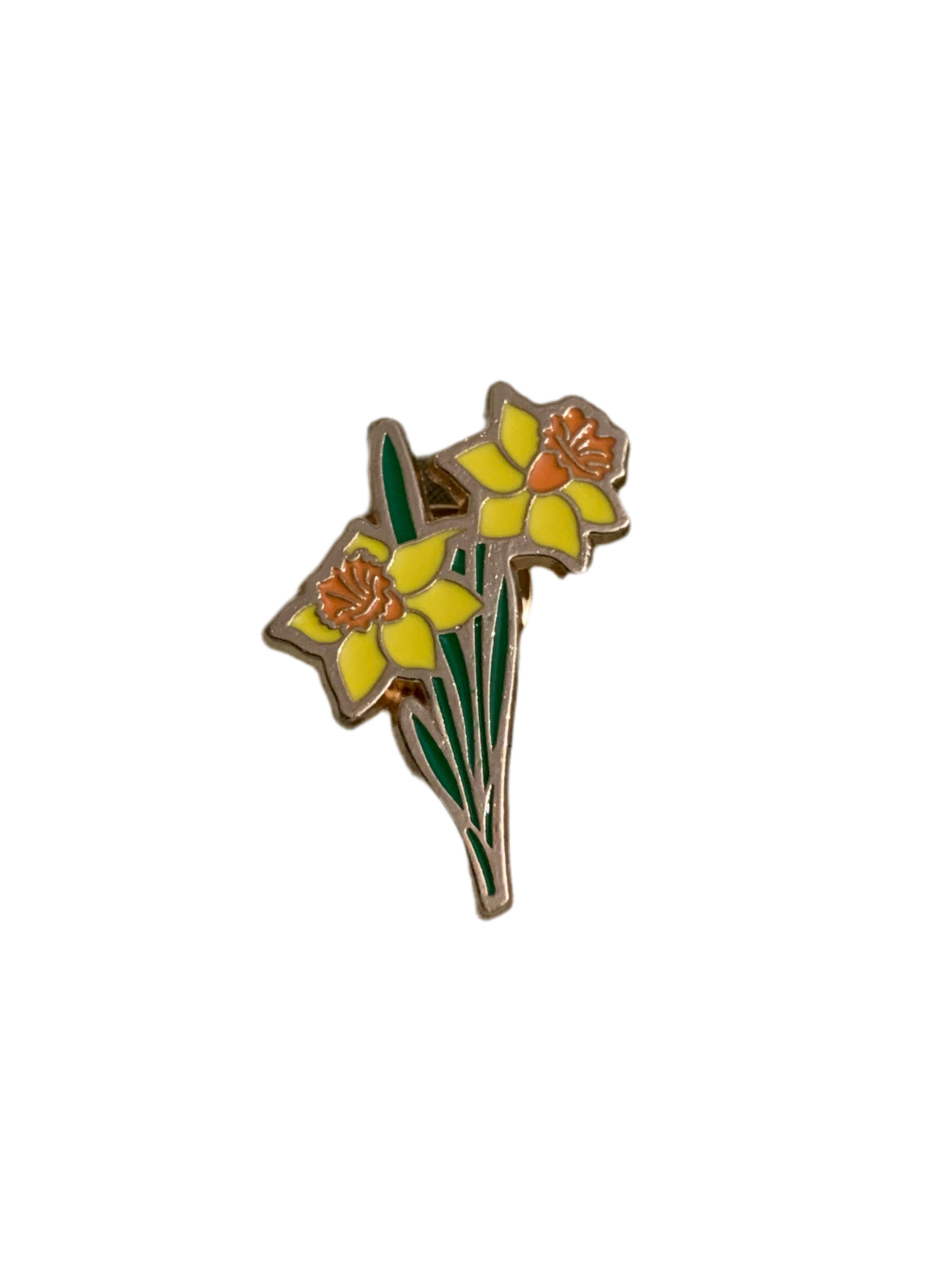 Two Flowers Enamel Pin