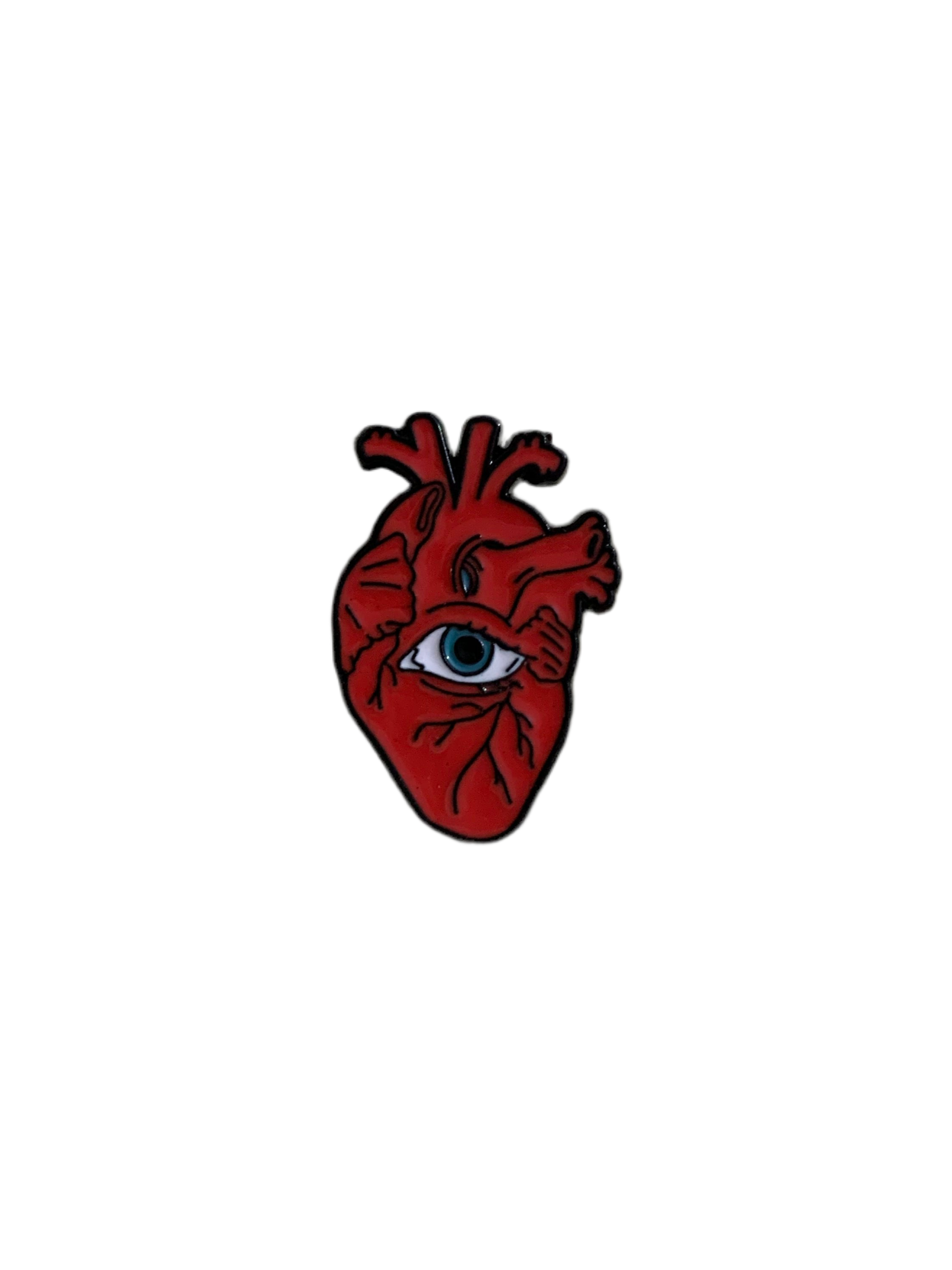 The Heart Sees Enamel Pin