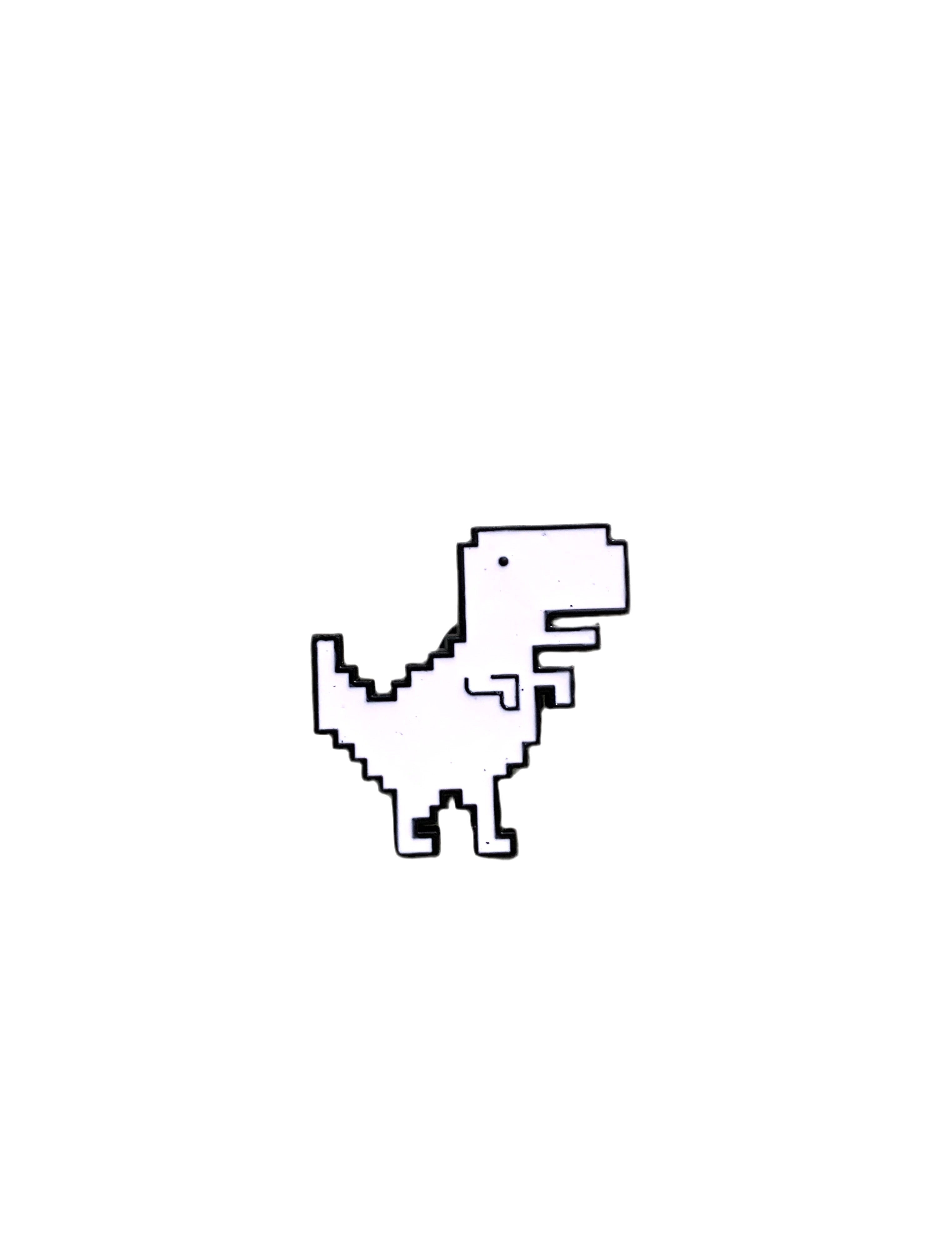 No Internet Dino Enamel Pin