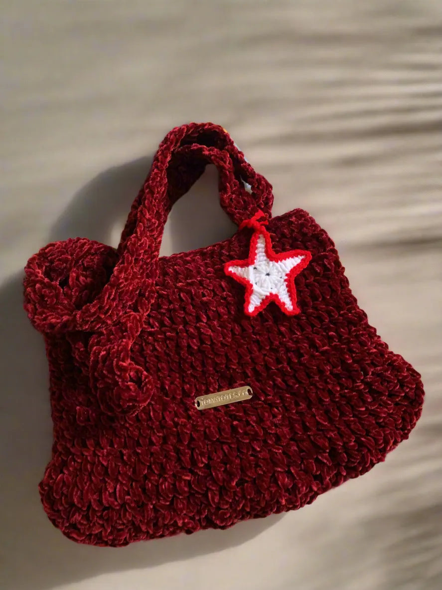 Maroon Willow Crochet - Small