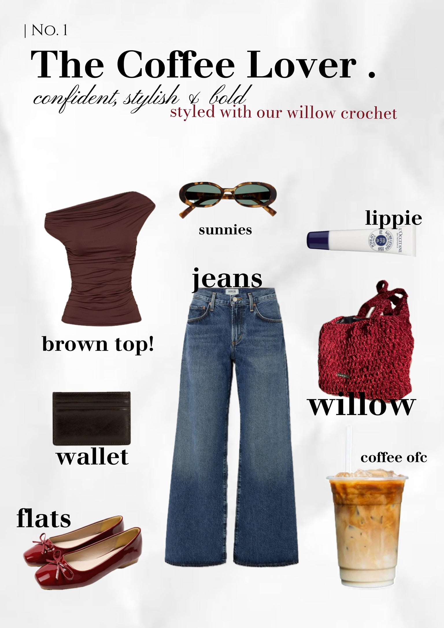 Maroon Willow Crochet - Small