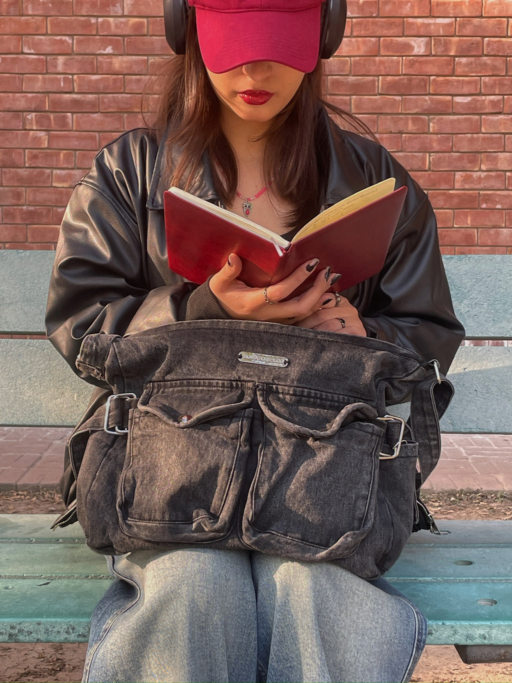 Sky - Black Stonewashed Crossbody