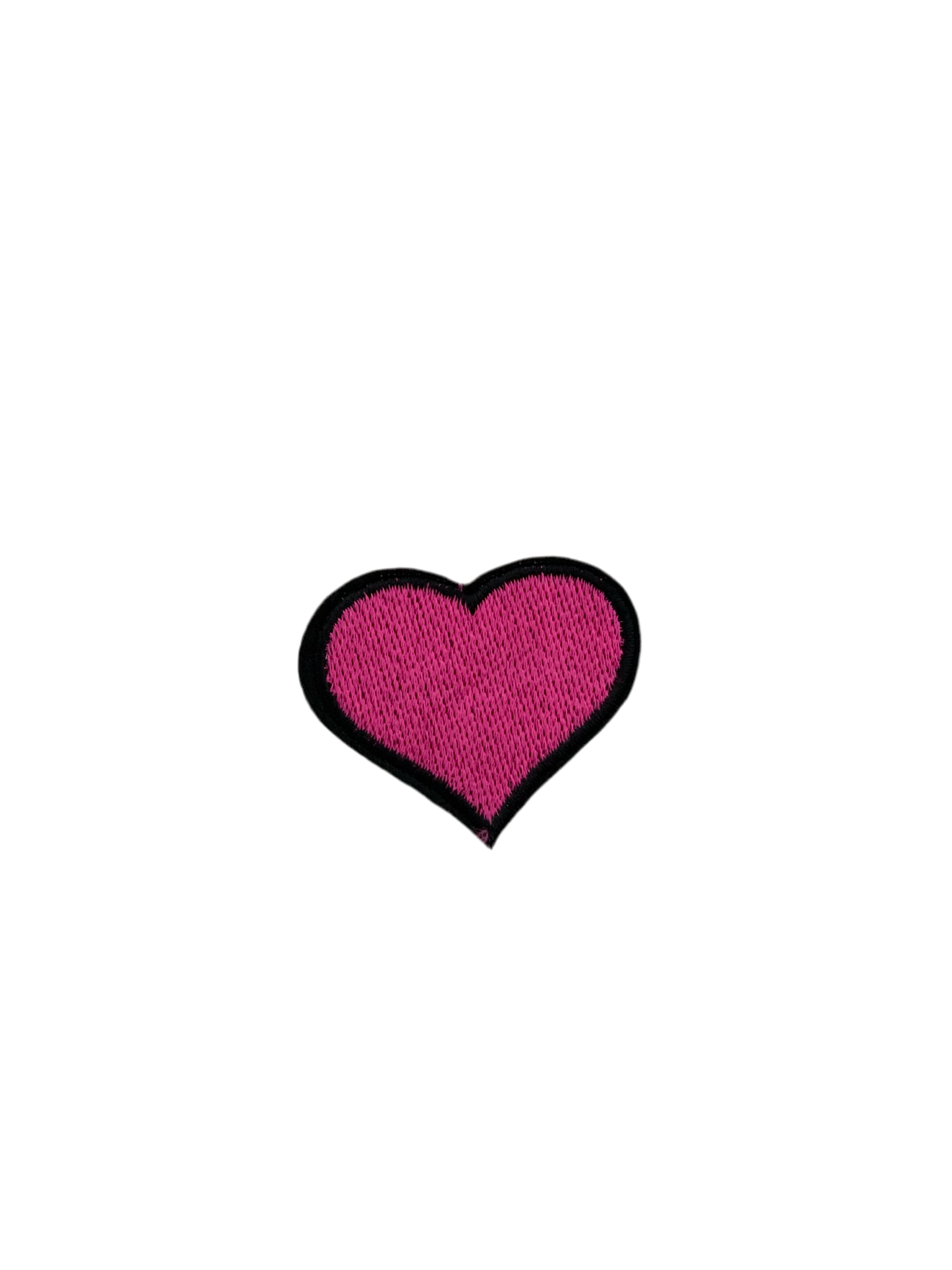 Pink Heart Embroidery Patch