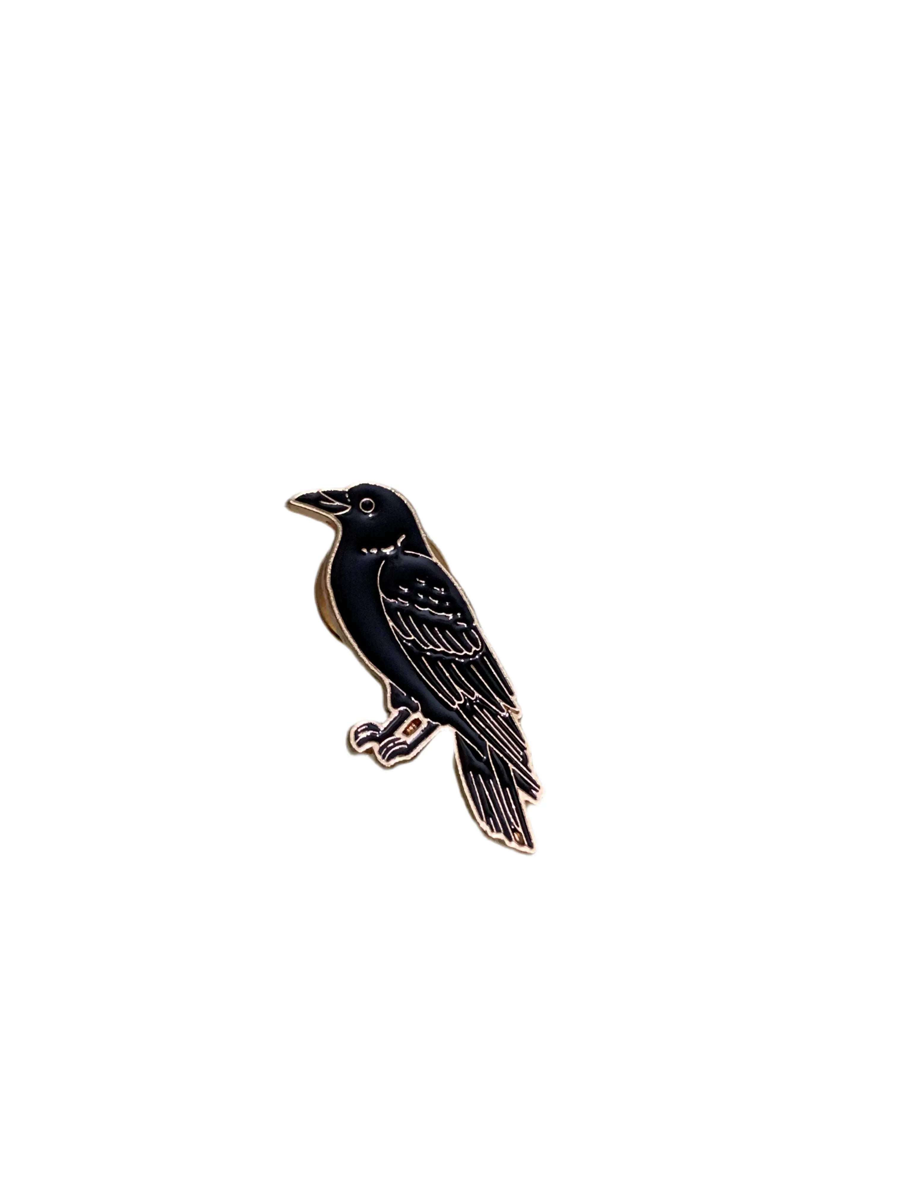 Black Crow Enamel Pin