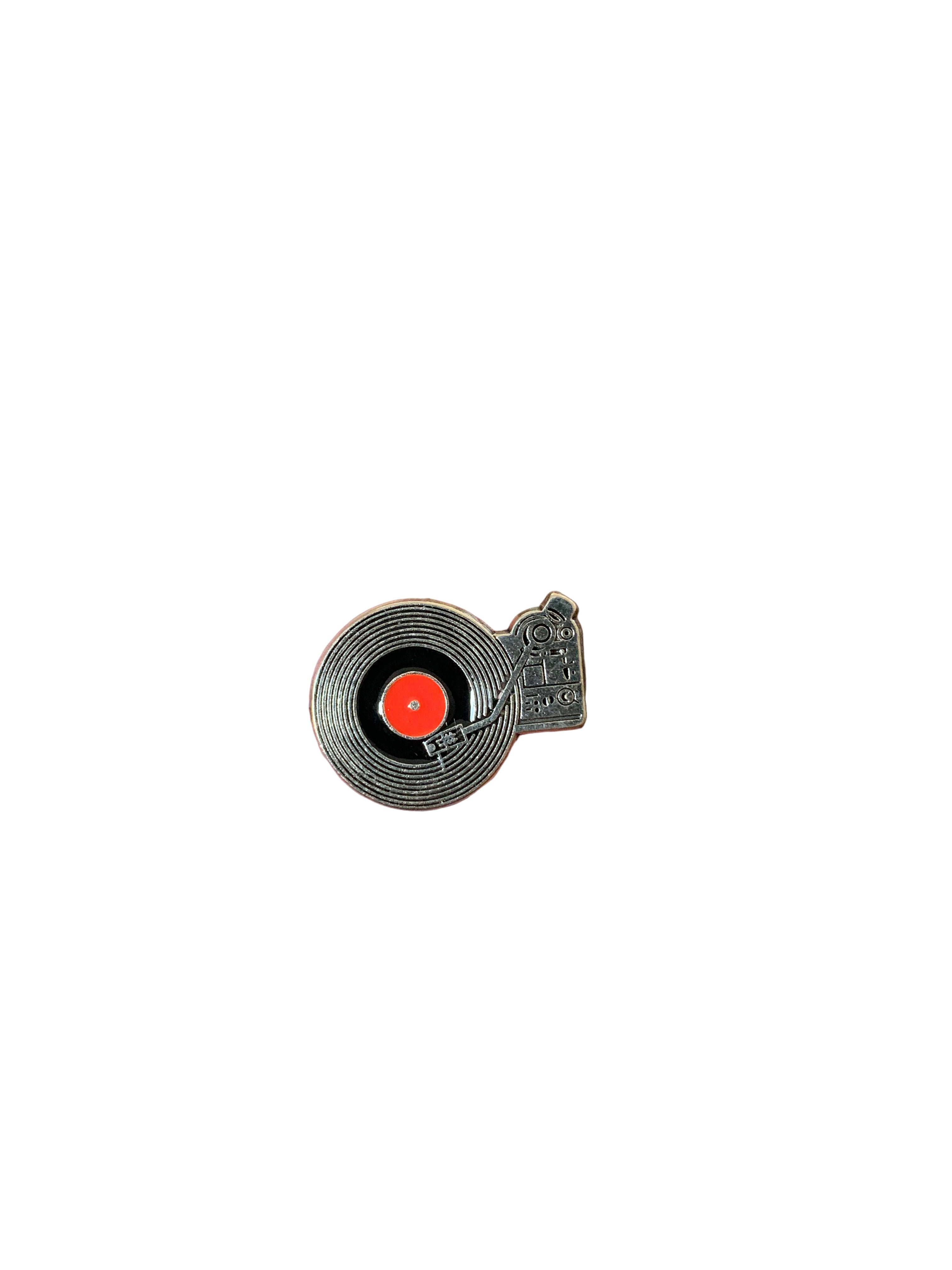 Record Player Enamel Pin