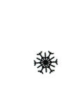 Black Snowflake Enamel Pin - Image #1