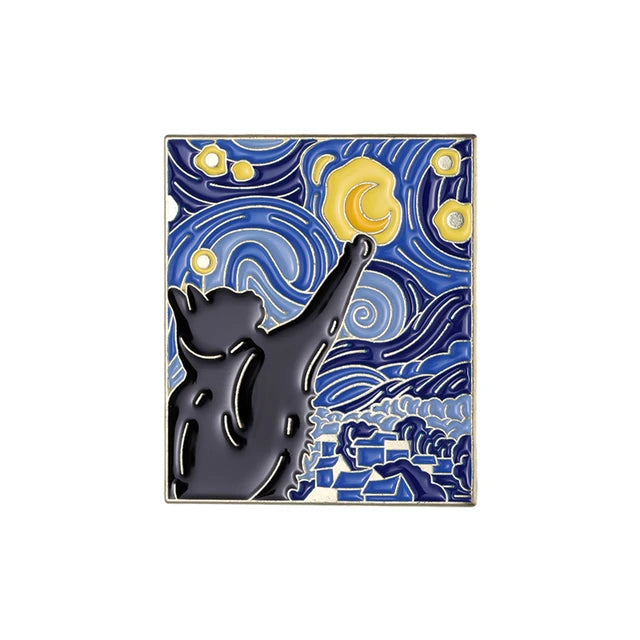 Starry Night Rendition Enamel Pin tomatotes.co