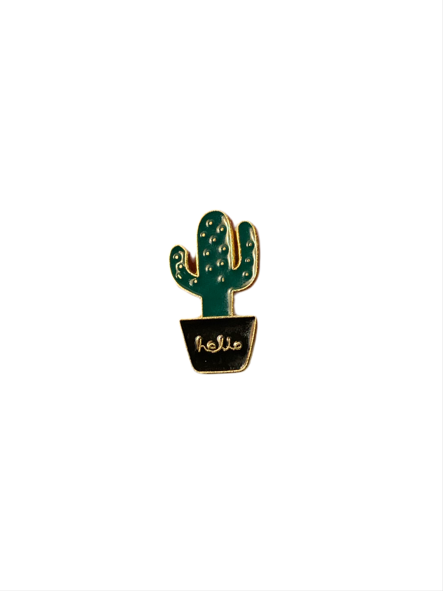 Hello Cactus Enamel Pin
