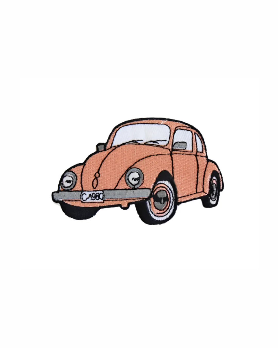Vintage Volkswagen Beetle Embroidery Patch