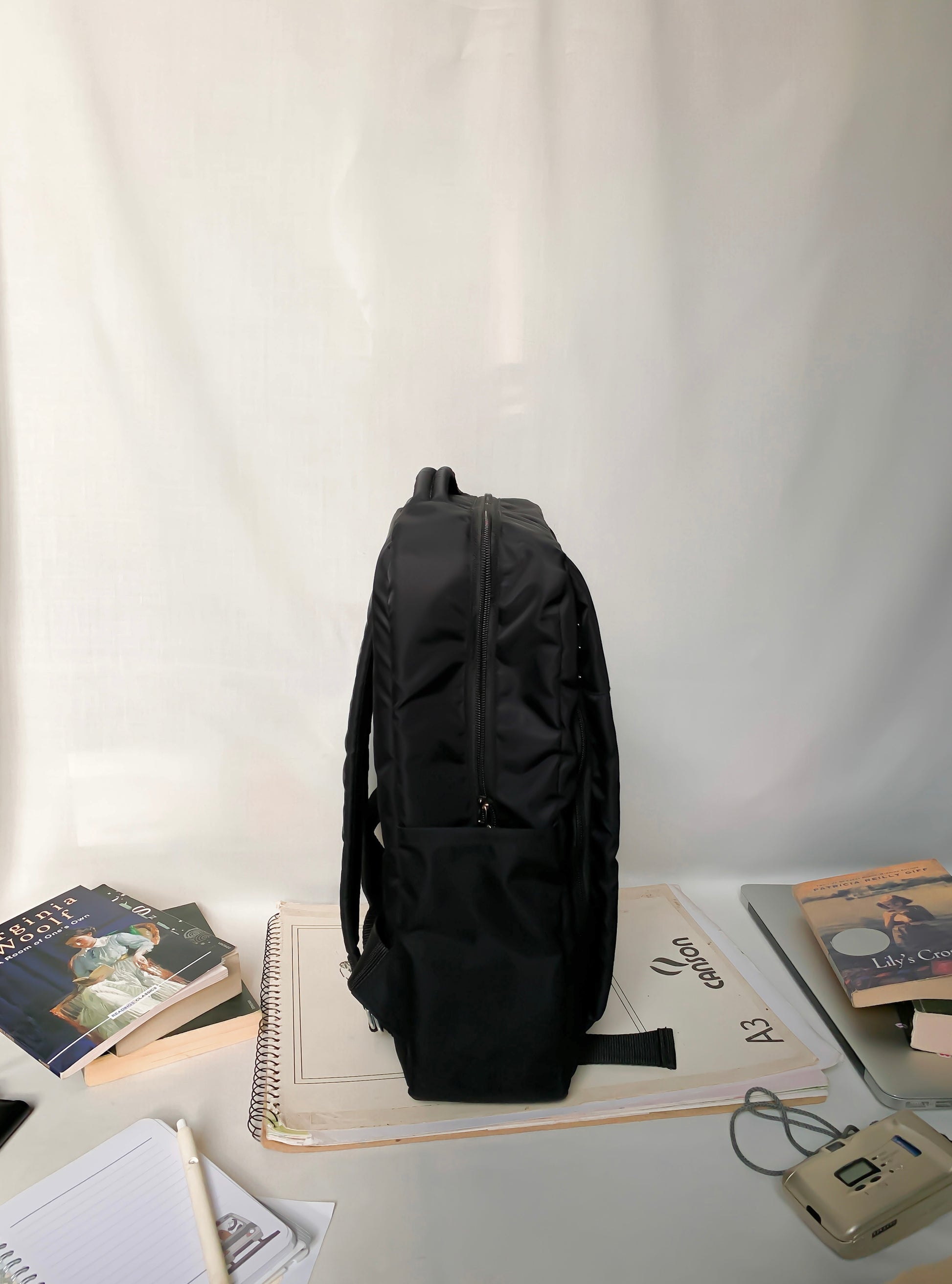 Black Nylon BagPack tomatotes.co