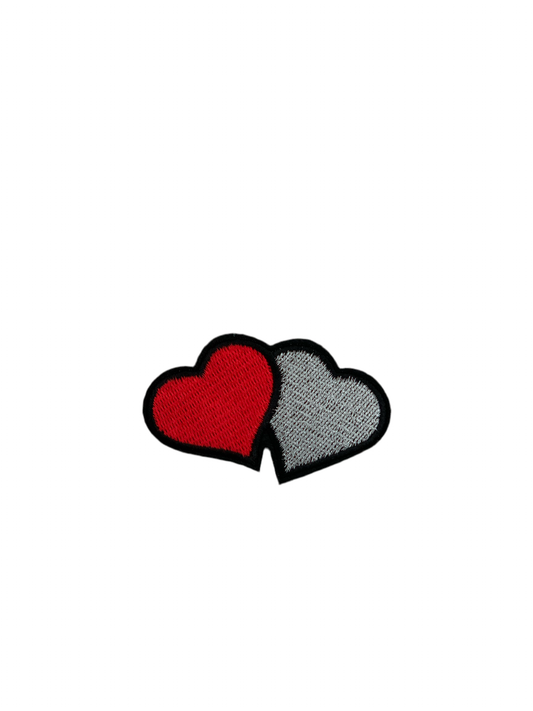 Two Hearts Embroidery Patch