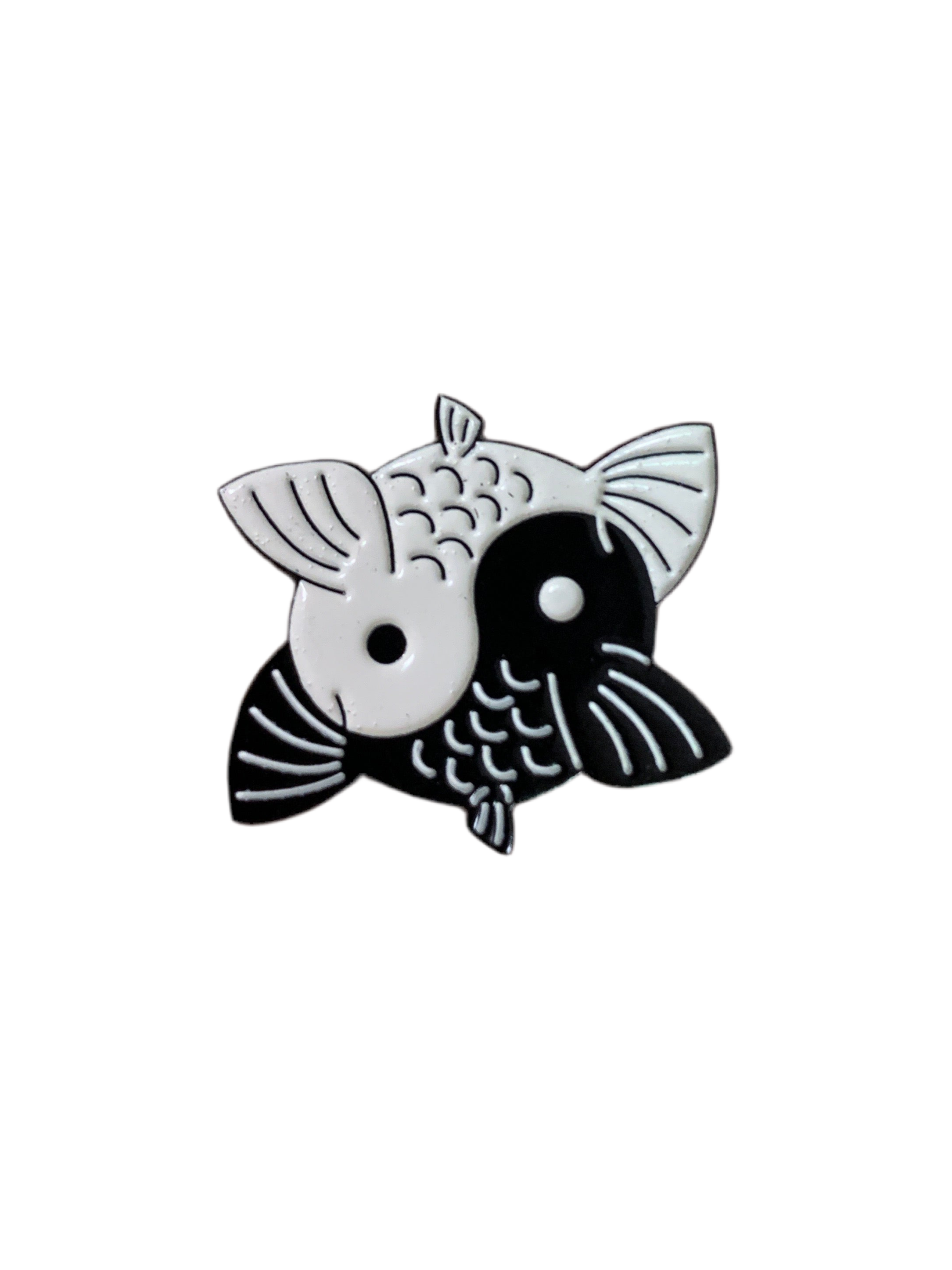 Yin Yang Fish Enamel Pin