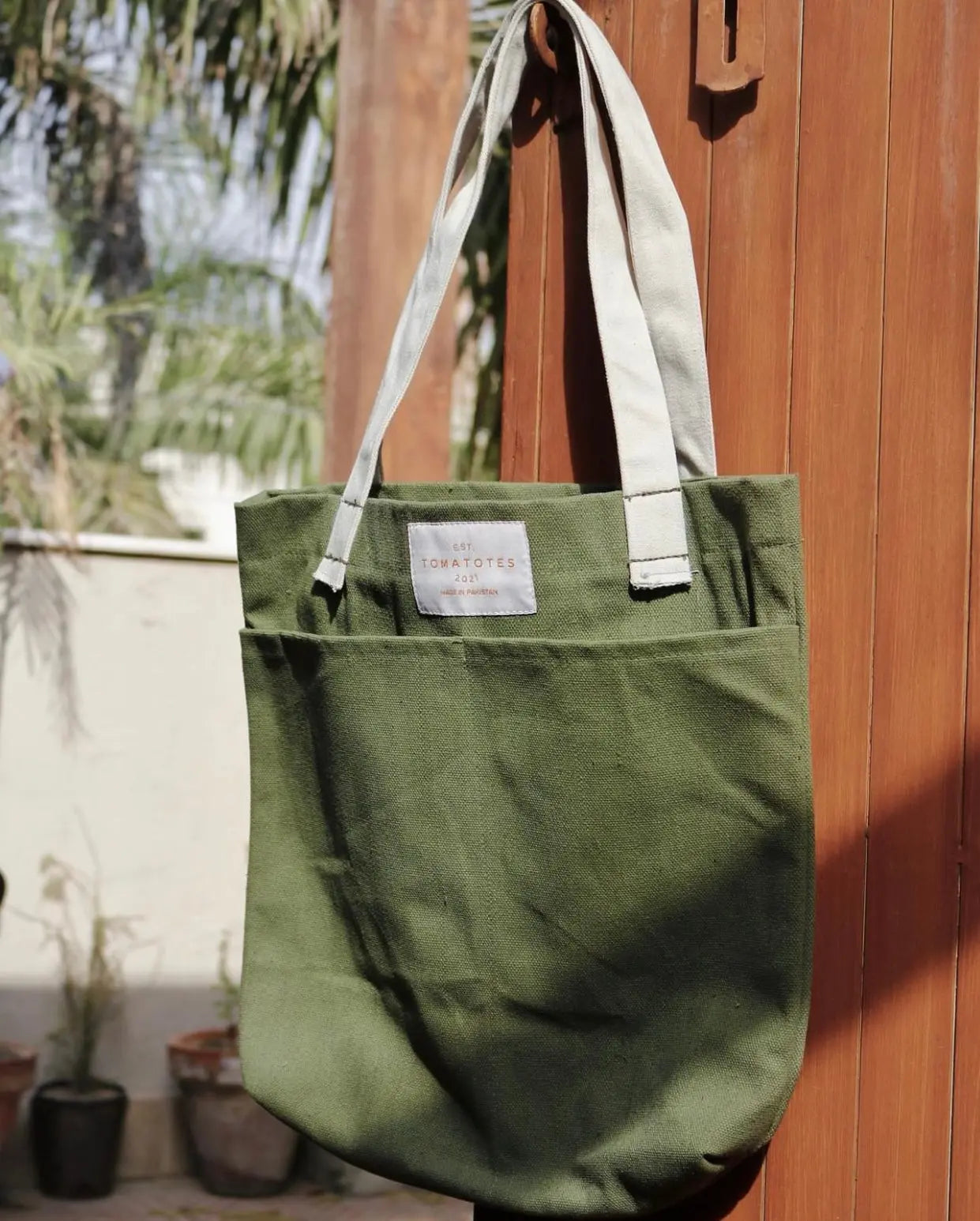 Green Duck Canvas Tote tomatotes.co