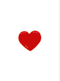 Red Heart Enamel Pin