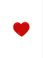 Red Heart Enamel Pin