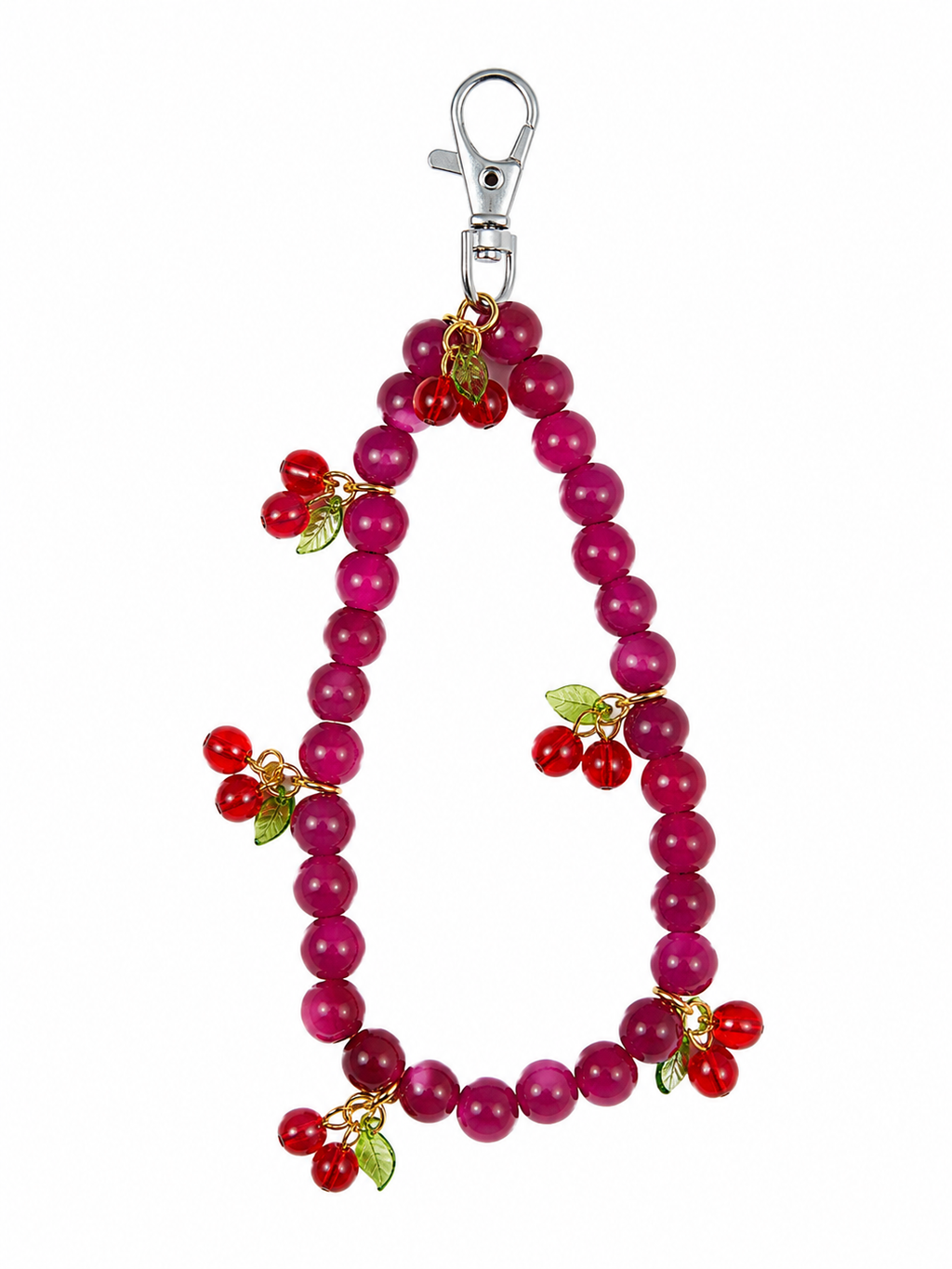cherryred lanyard charm