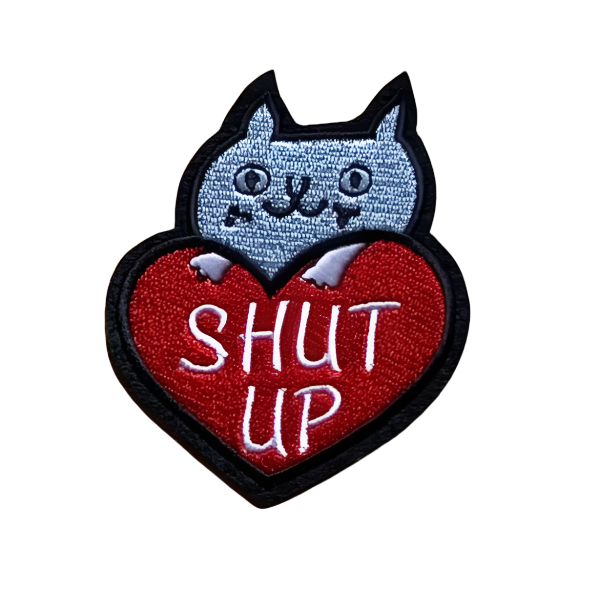 ShutUp Embroidery Patch