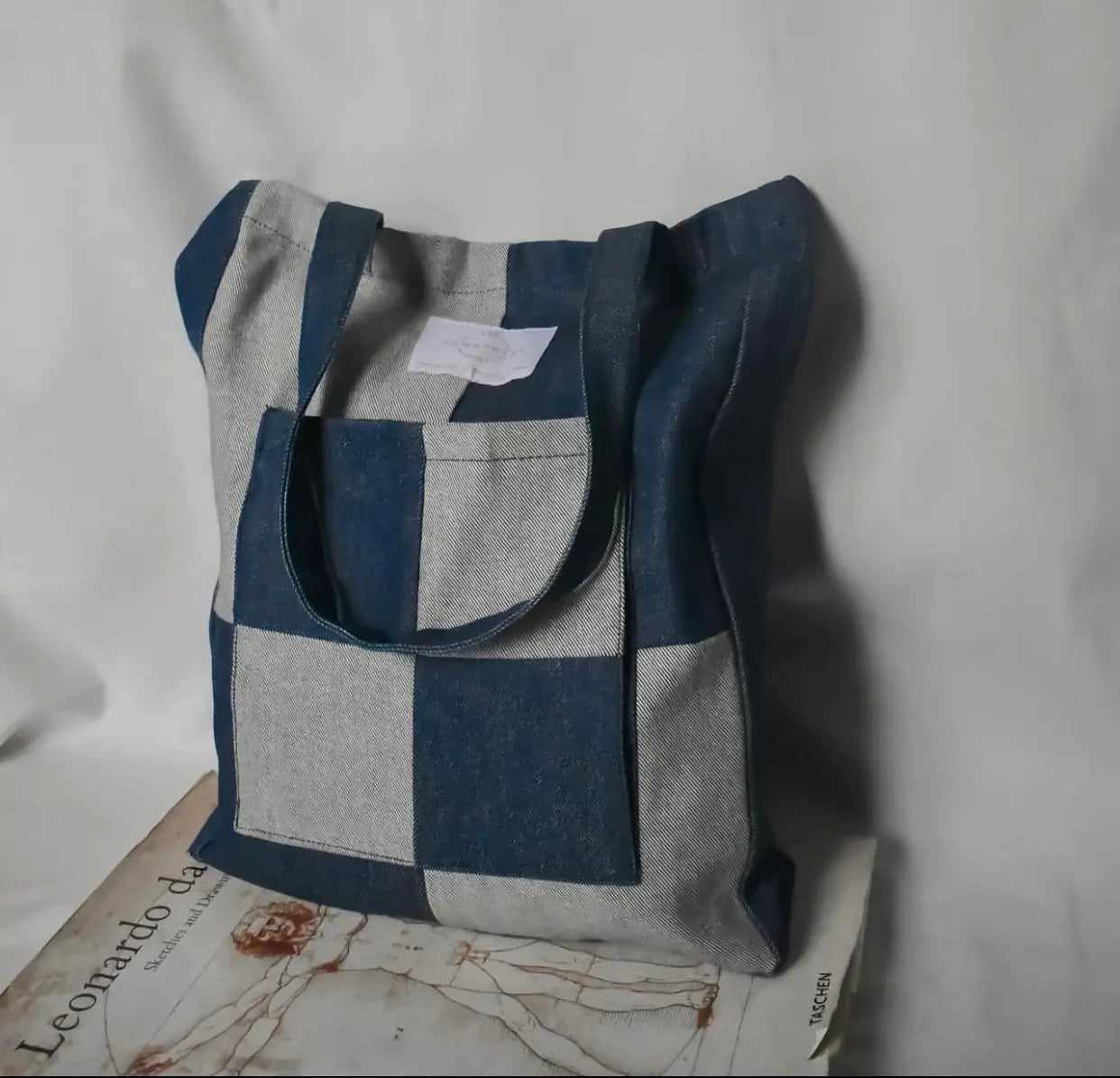 Denim Tiles Tote tomatotes.co