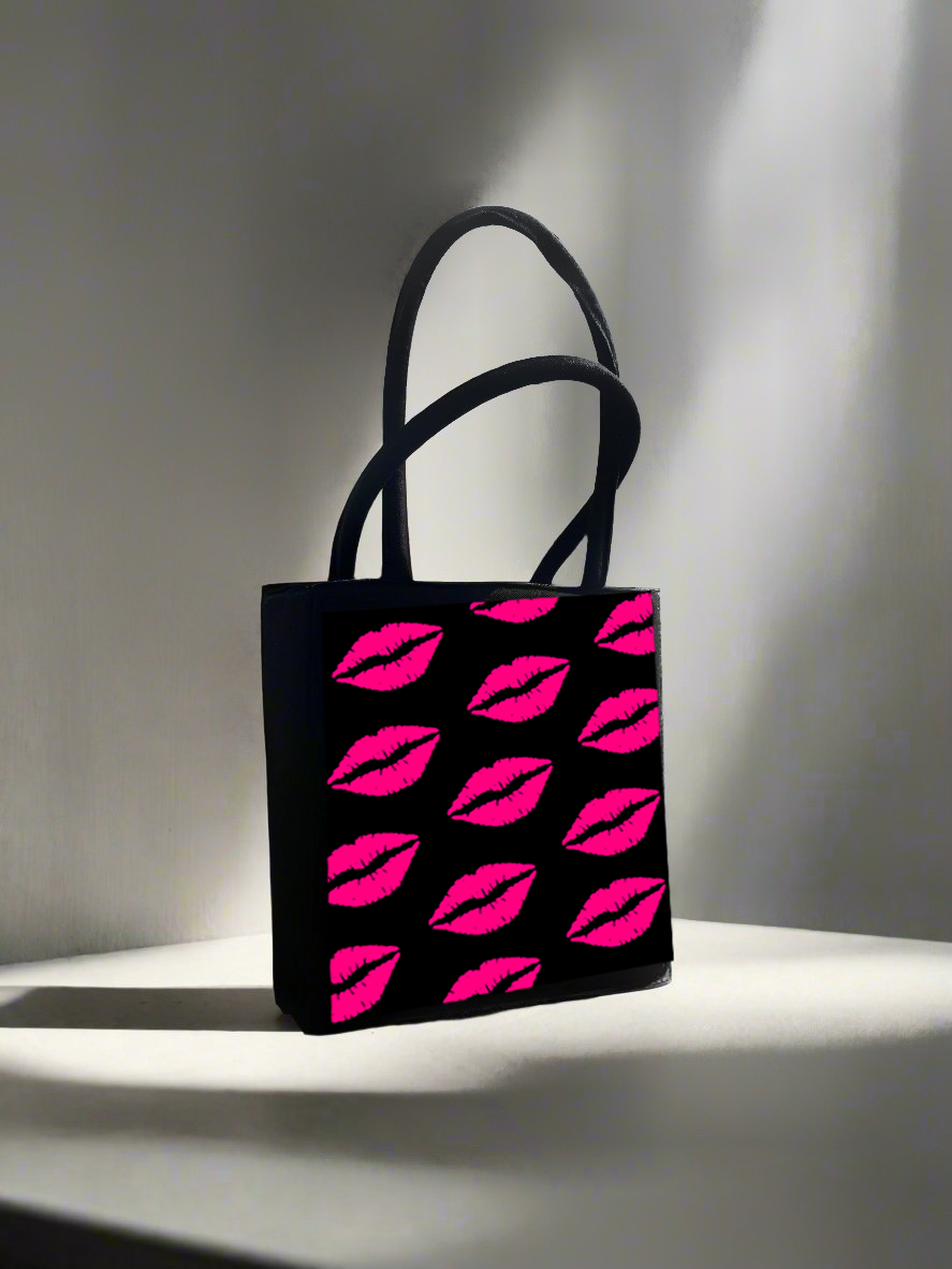 Lipstick Kisses Padded Tote