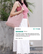 Dahlia - Pale Pink Corduroy Tote