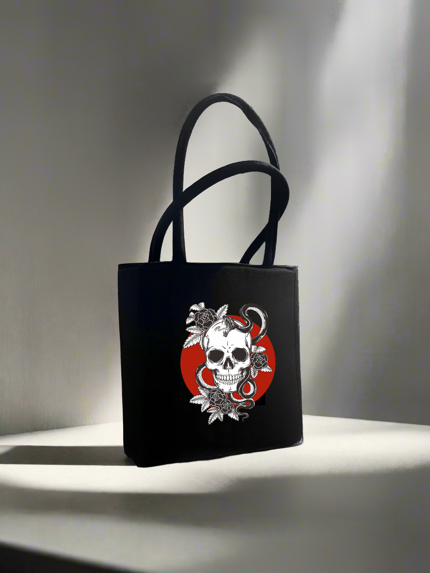 Red Skull Padded Tote