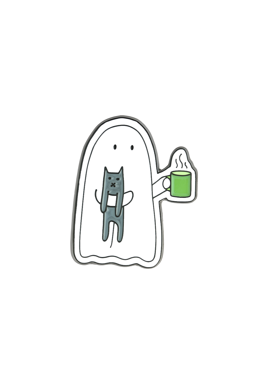 Cat Night Enamel Pin