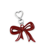 Crimson Acrylic Bow Charm
