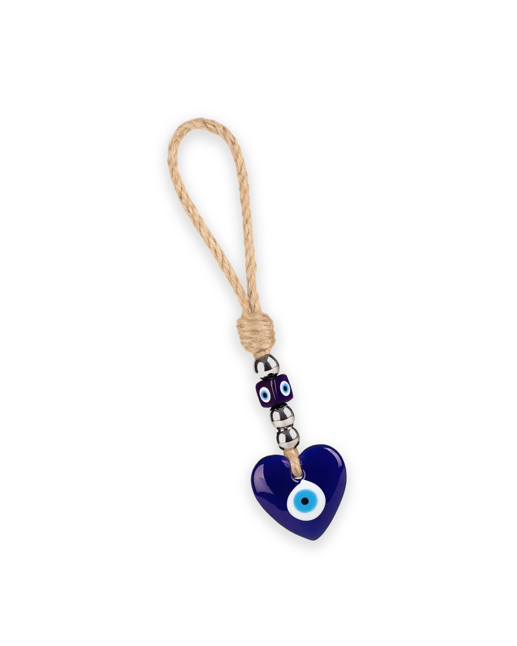 Azure Guardian Heart Charm
