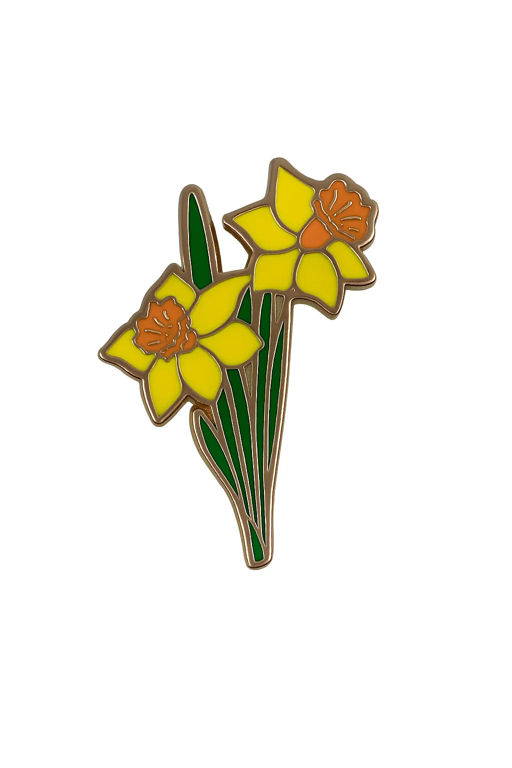 Two Flowers Enamel Pin
