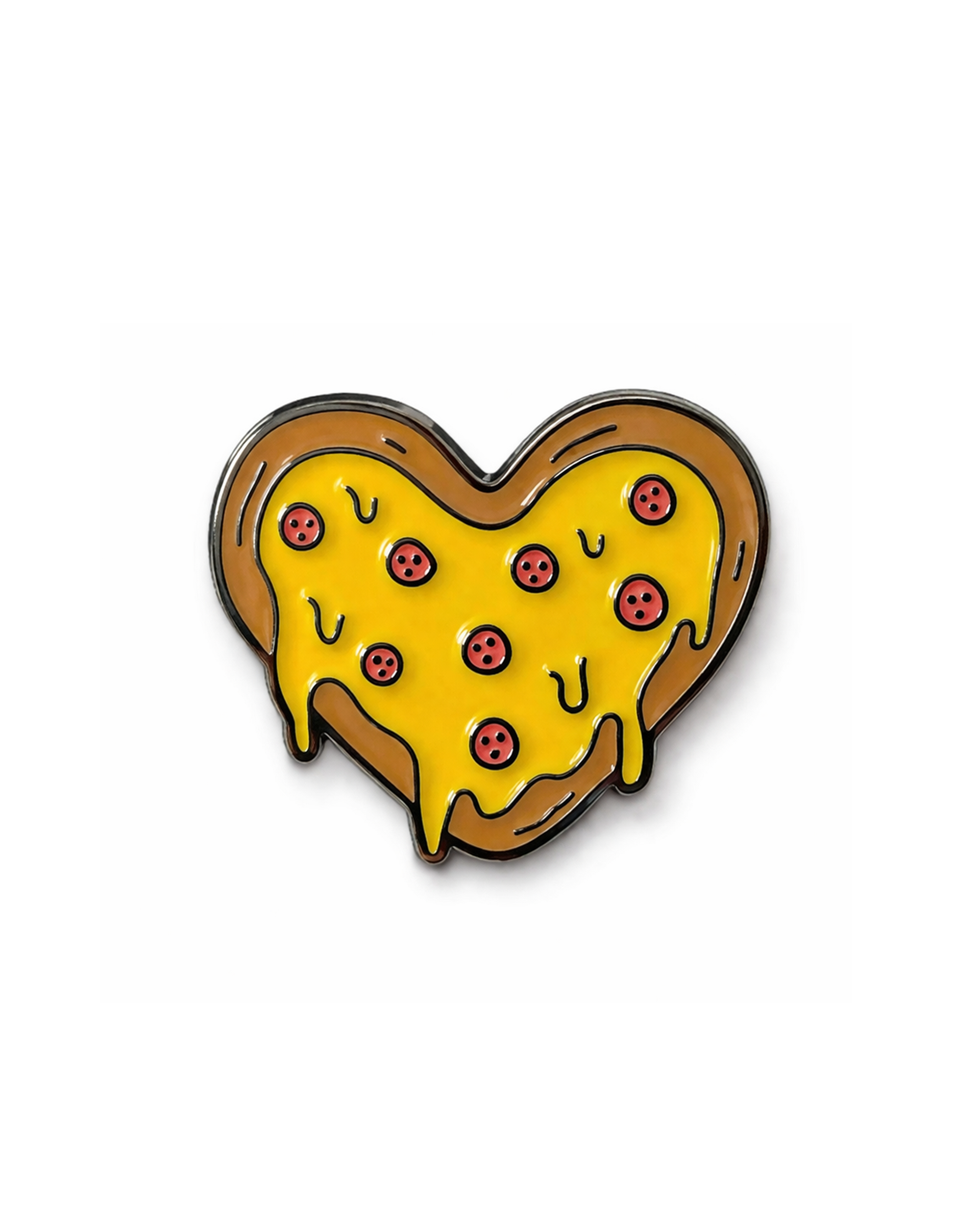 Pizza Heart Enamel Pin
