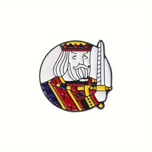 Crowned K Enamel Pin