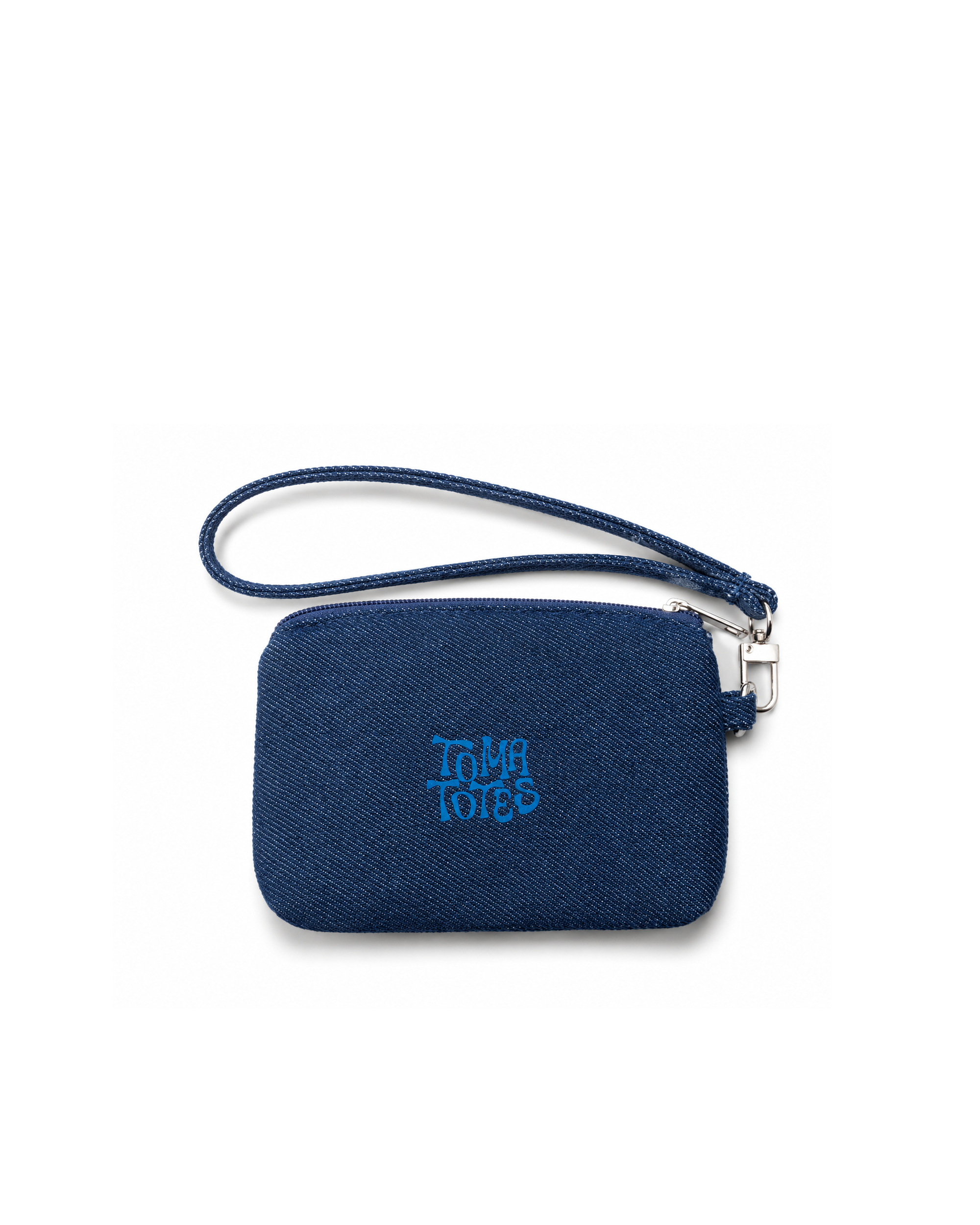 Floral Denim Pouch